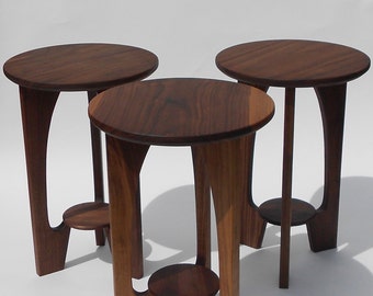 mid century modern end tables for living room