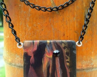 2. "Autumn Equilateral" necklace and pendant
