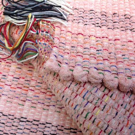 bath set rag rug 36 x 26 and contour peach pink