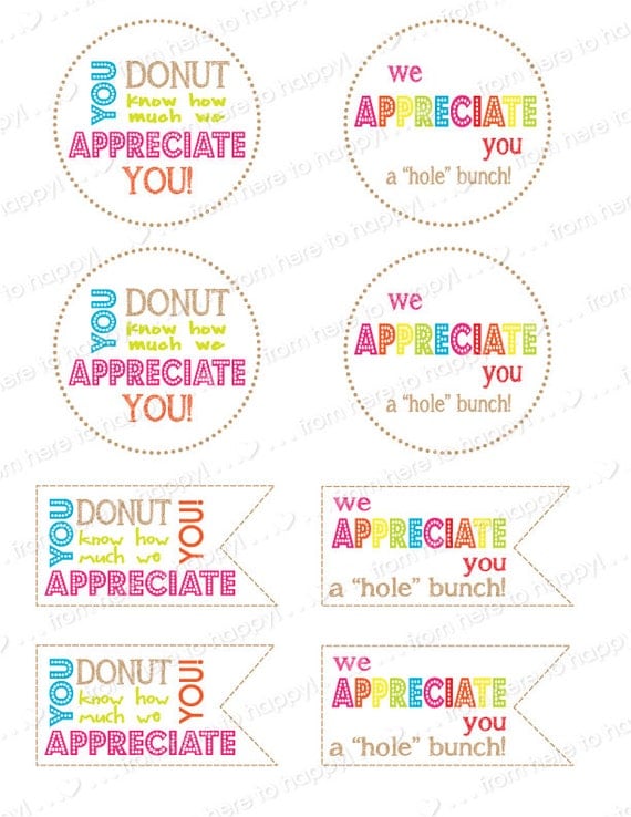 Donut Holes-Teacher gifts teacher appreciation thank you