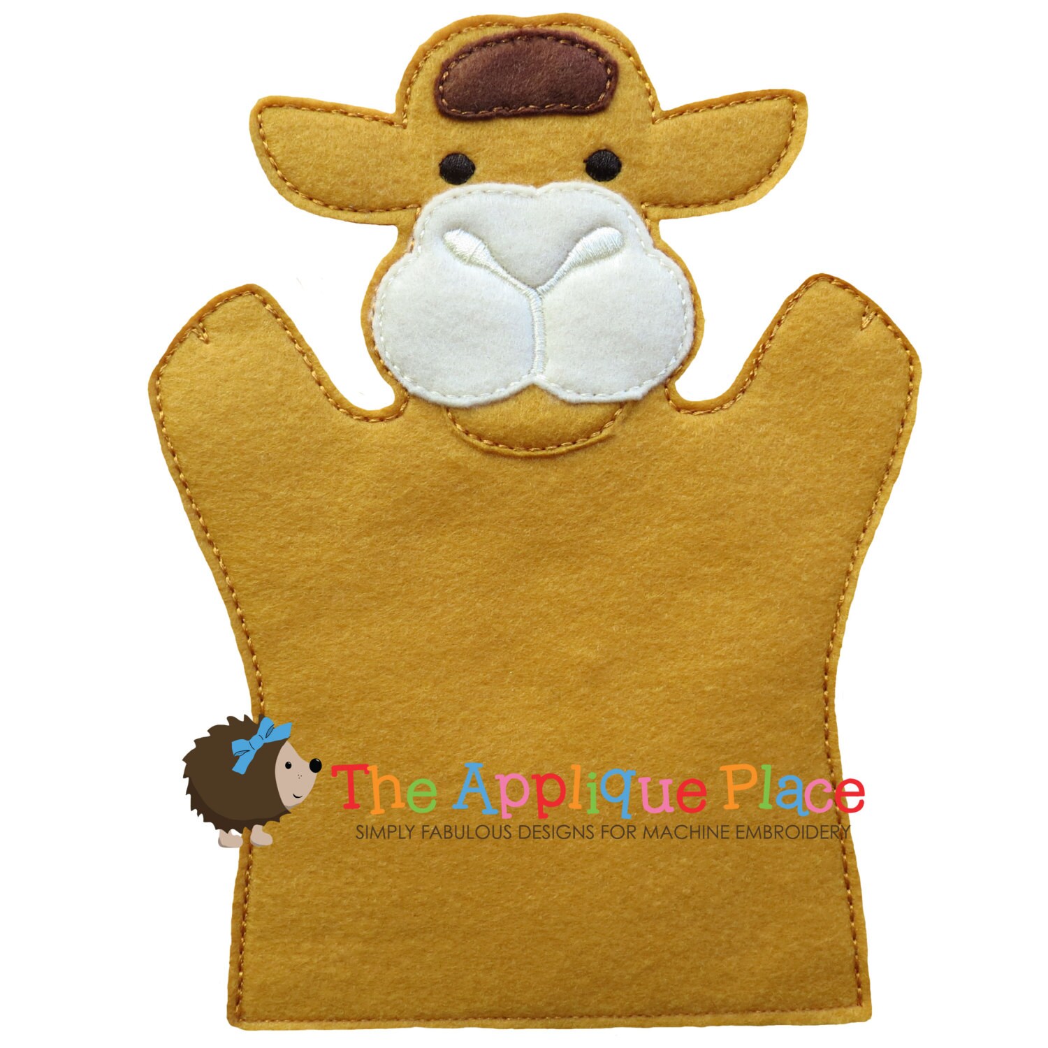 Camel Hand and Finger Puppet In The Hoop Machine Embroidery