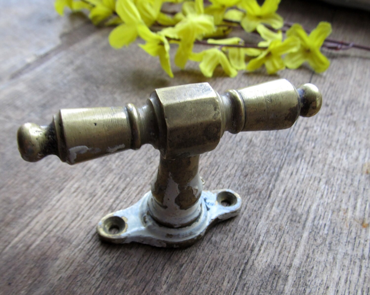 Antique Brass Handle for the Window, Furniture Haute Juice