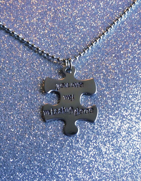 Personalized Stainless Steel Puzzle Piece Necklace