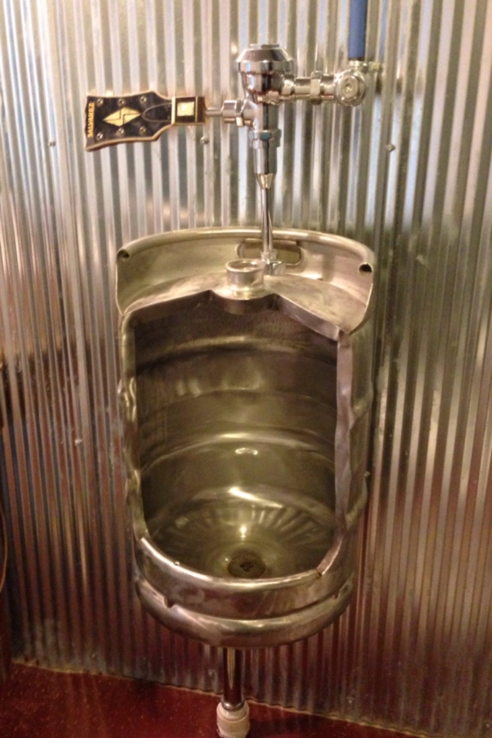 Beer Keg Urinal Stainless Novelty Toilet for Bistro Cafe
