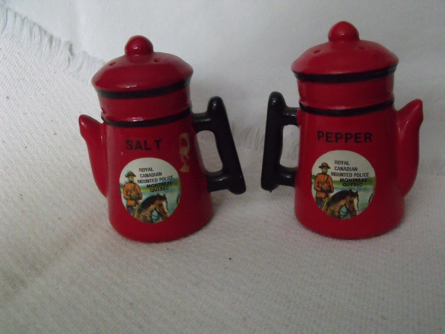 Salt and pepper shakers ..50's commemorating the Royal