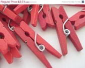 ON SALE RED - 25 Mini Clothespins Il_170x135