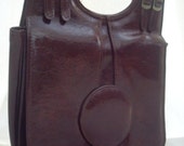 Vintage Handbag. Patent, Brown
