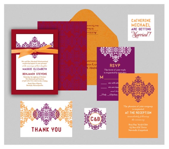 Indian wedding invitations etsy