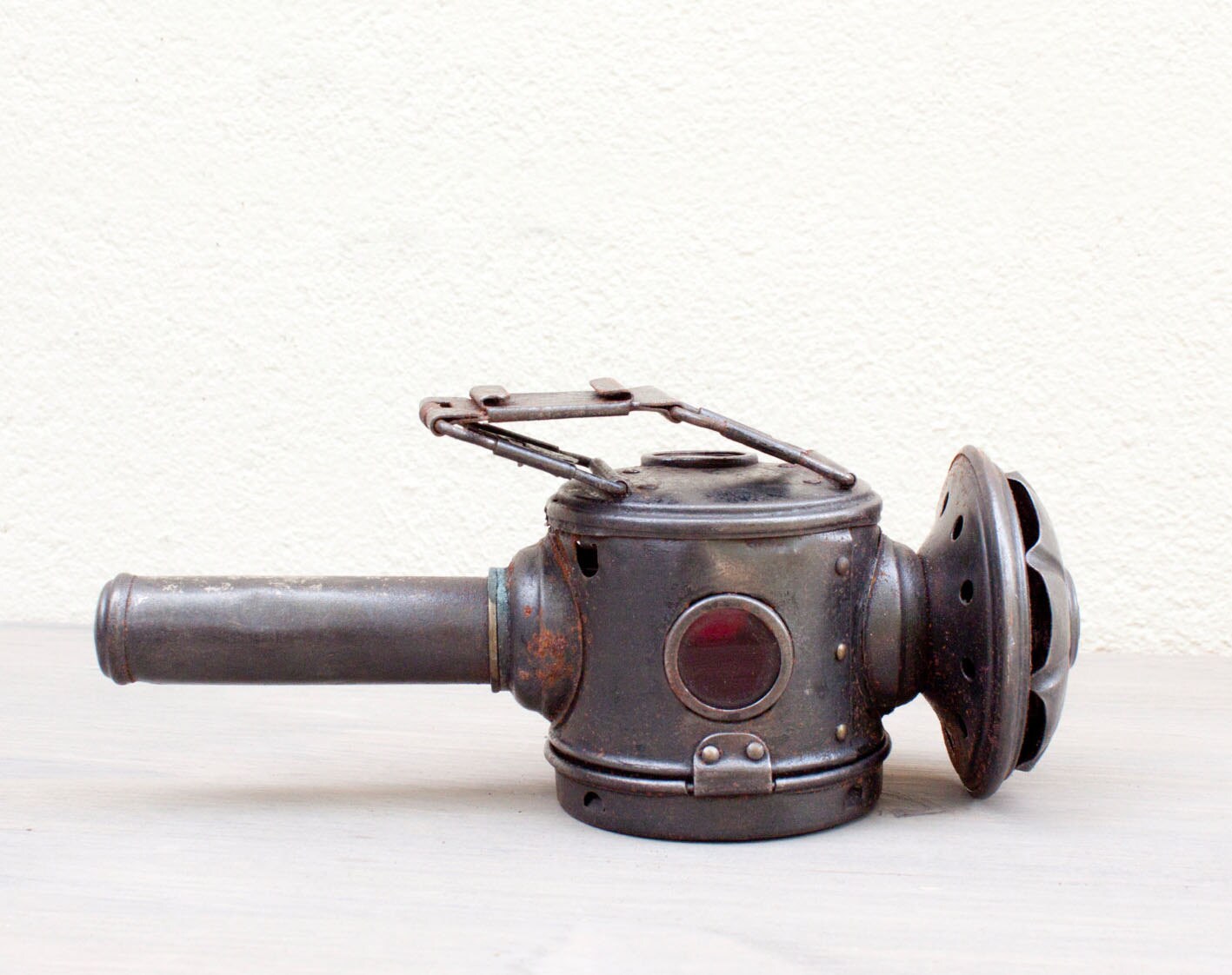 Antique Luxor candle bicycle lantern