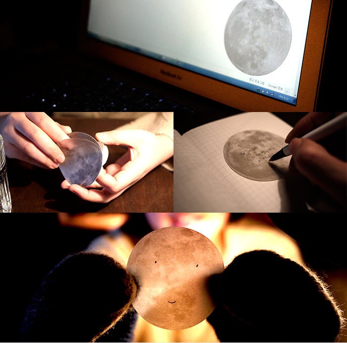 The Moon Tracing Paper Sticky Note Adhesive Paper Postit