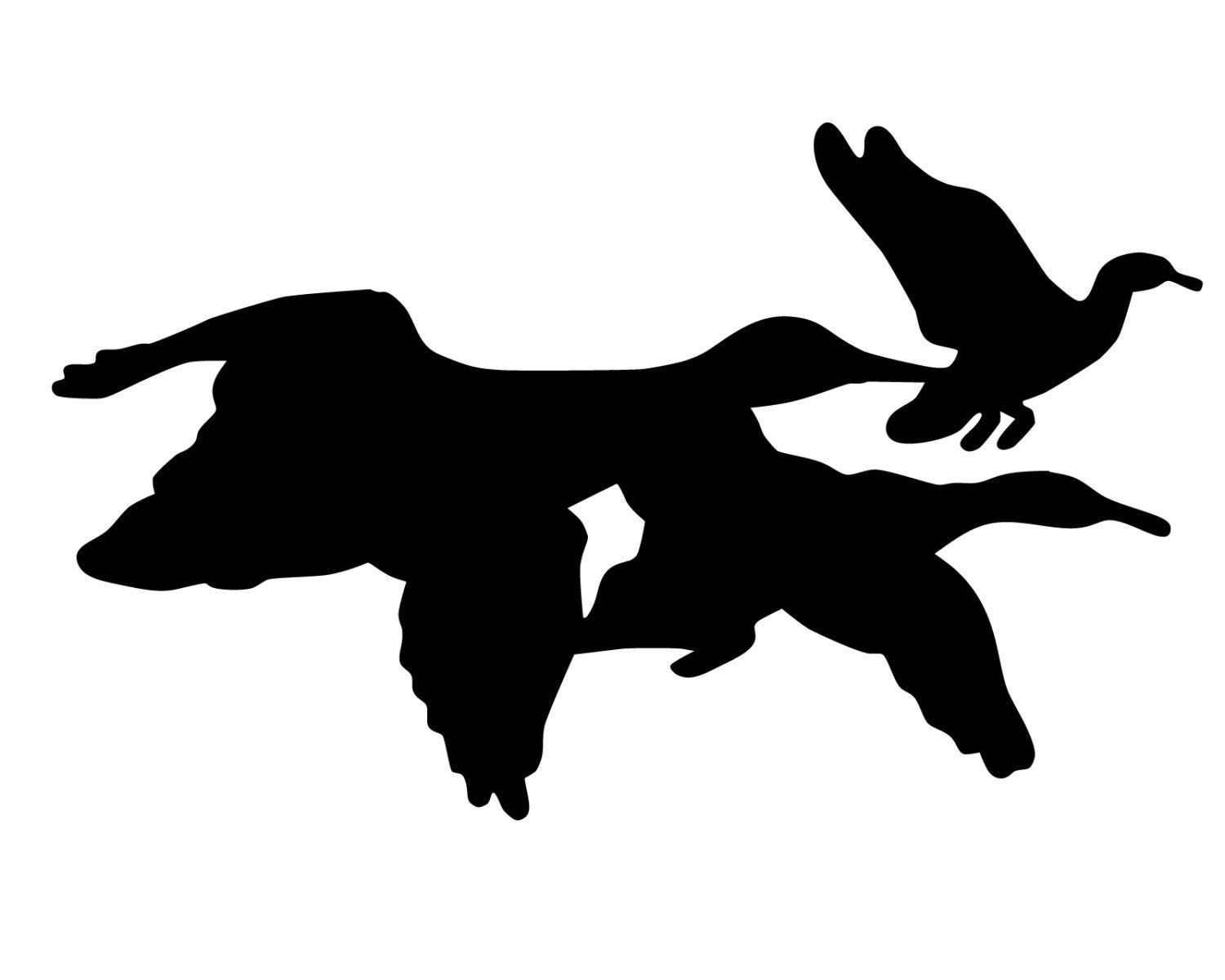Flying Geese Decal Geese Hunter Sticker Geese Silhouette