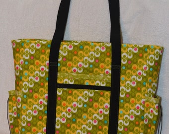 Cloud Smile Pattern Print Leather Tote Bag main image 1
