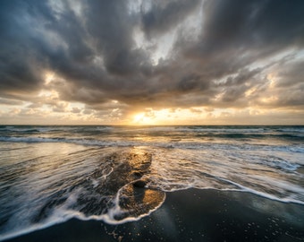 Salt Life - A Moody Sunrise Over Boynton Beach in South Florida - Fine Art Beach Landscape Photograph