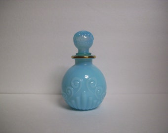 Vintage Bristol Blue Perfume Bottle Avon Collectibles Decanter Cologne ...
