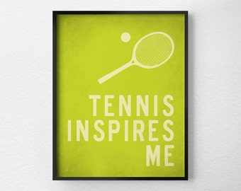 Tennis art | Etsy