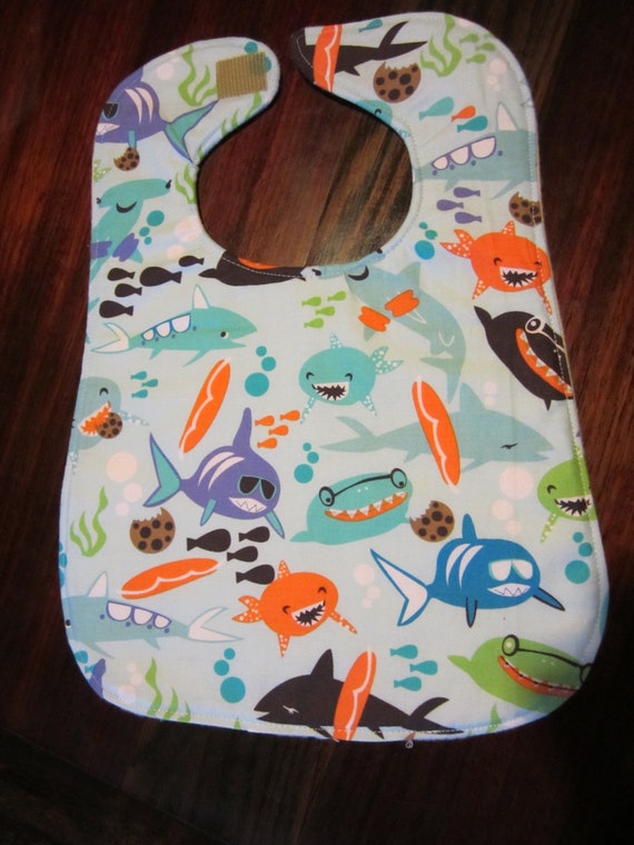 Flannel backed baby bib