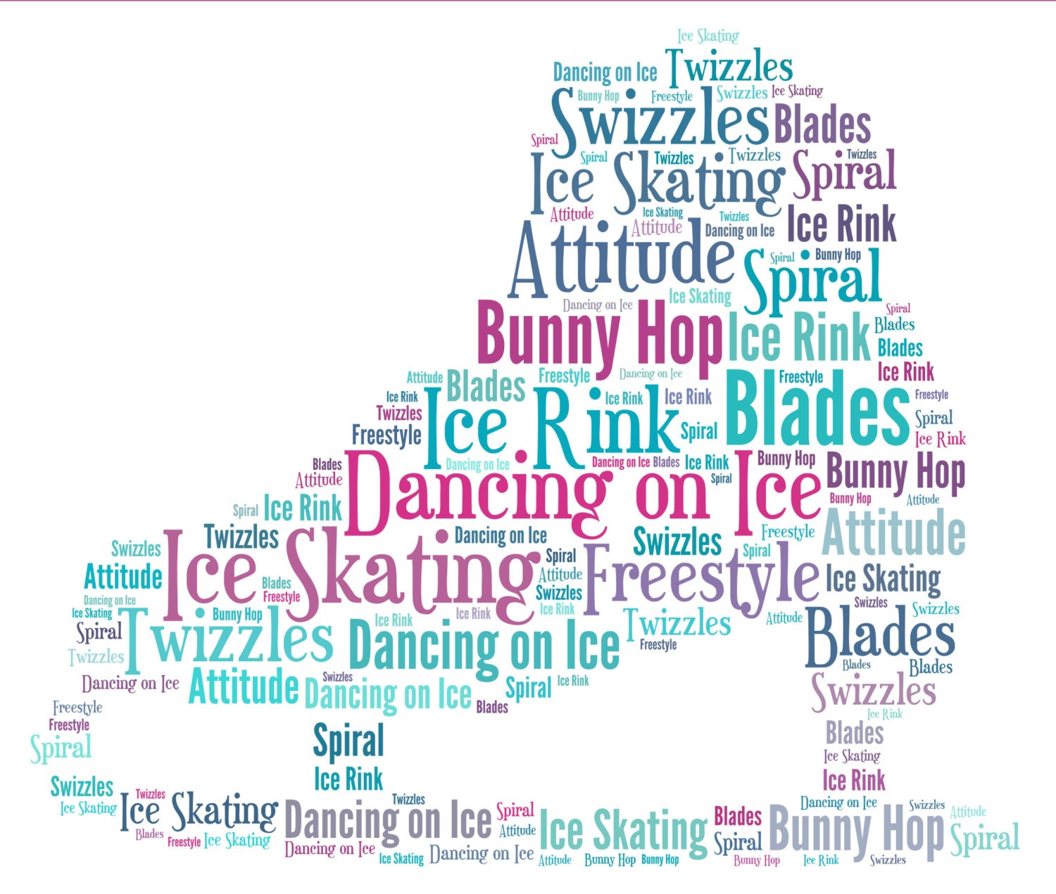 ice-skate-boot-personalised-word-art