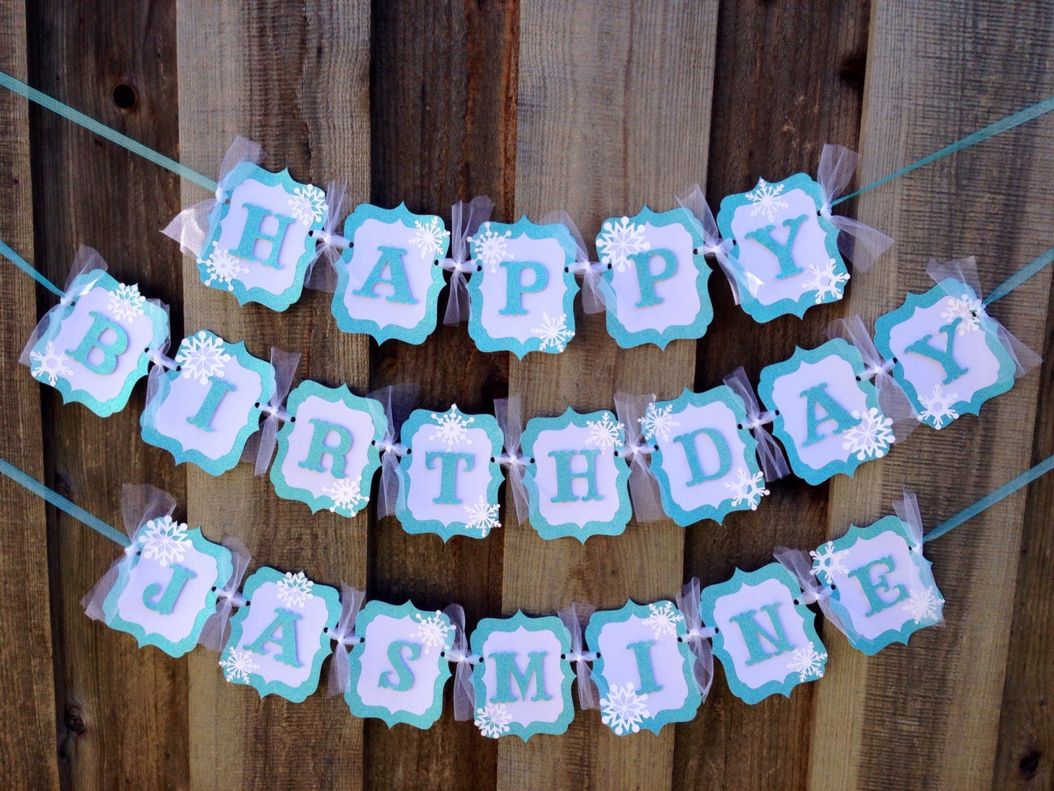Frozen birthday banner package by CelebrationBanner on Etsy