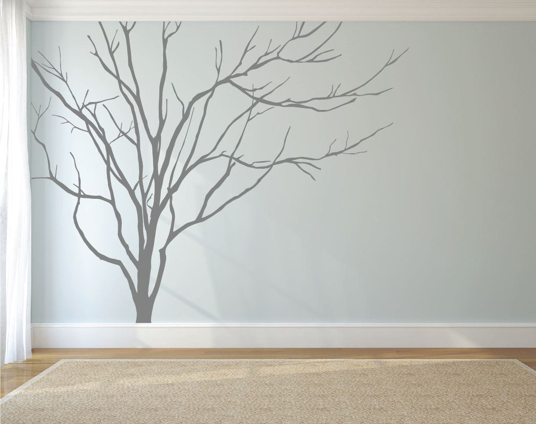 Realistic Winter Tree Wall Decal Headboard Wall Decal Home - ðzoom realistic winter tree wall decal headboard wall decal home - ðzoom