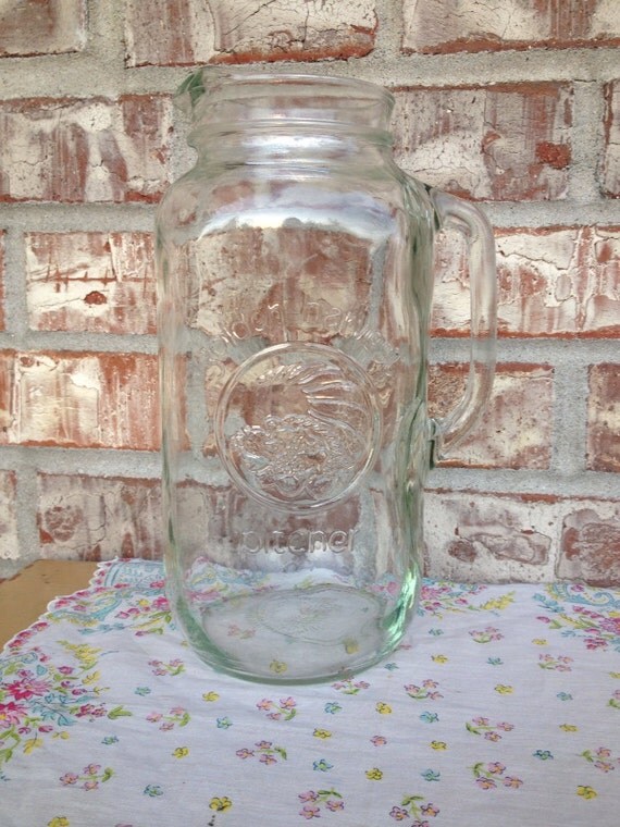 Beautiful Golden Harvest Mason Jar Glass Pitcher by RetroRetake