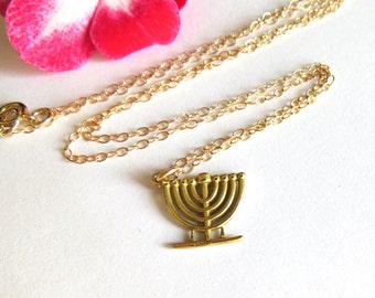 Popular items for menorah necklace on Etsy