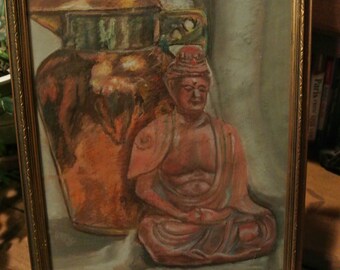 Buddha Pastel Drawing By Fruma 1947
