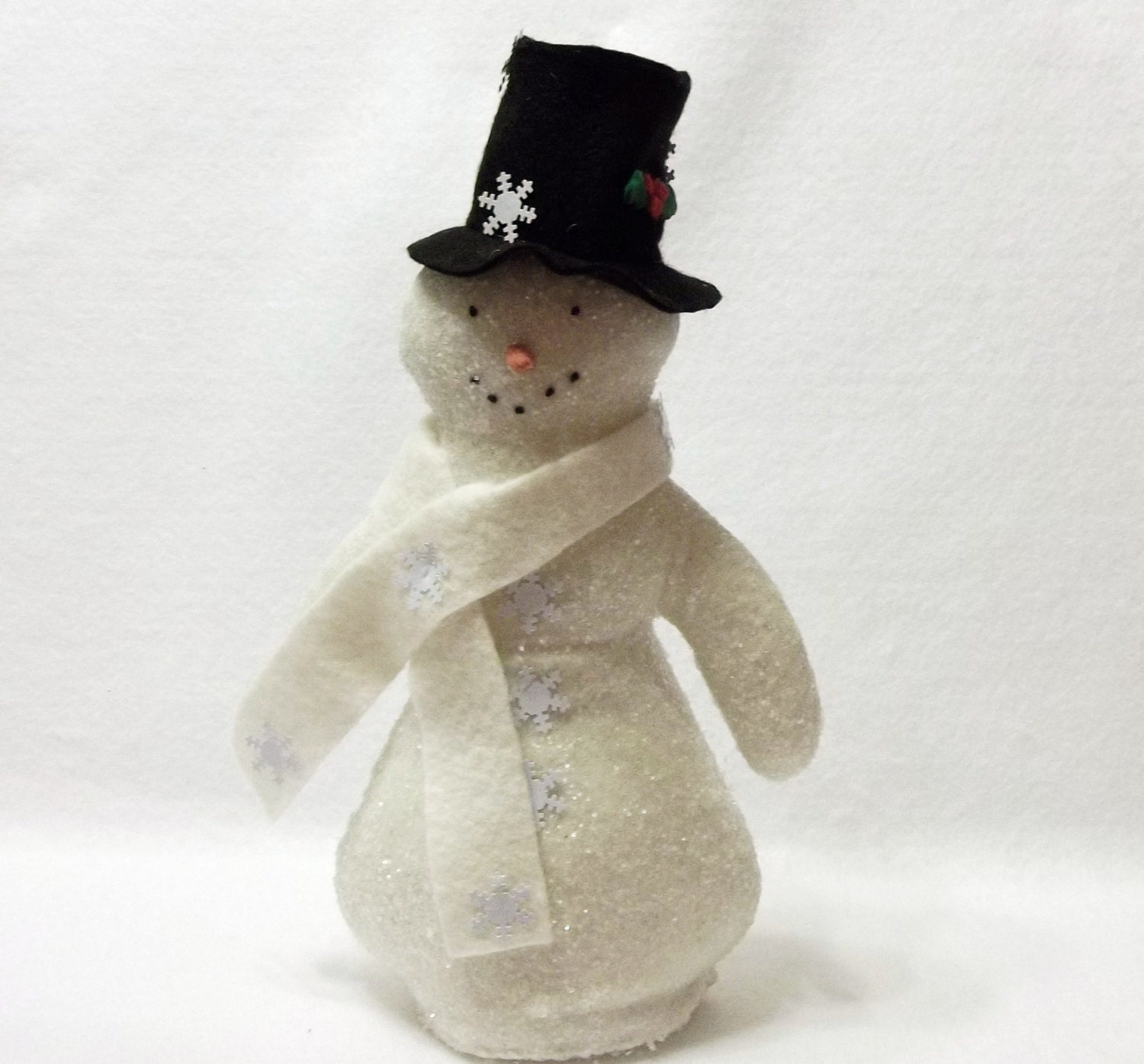 Smiling Snowman Loving The Winter Season~~All Handmade