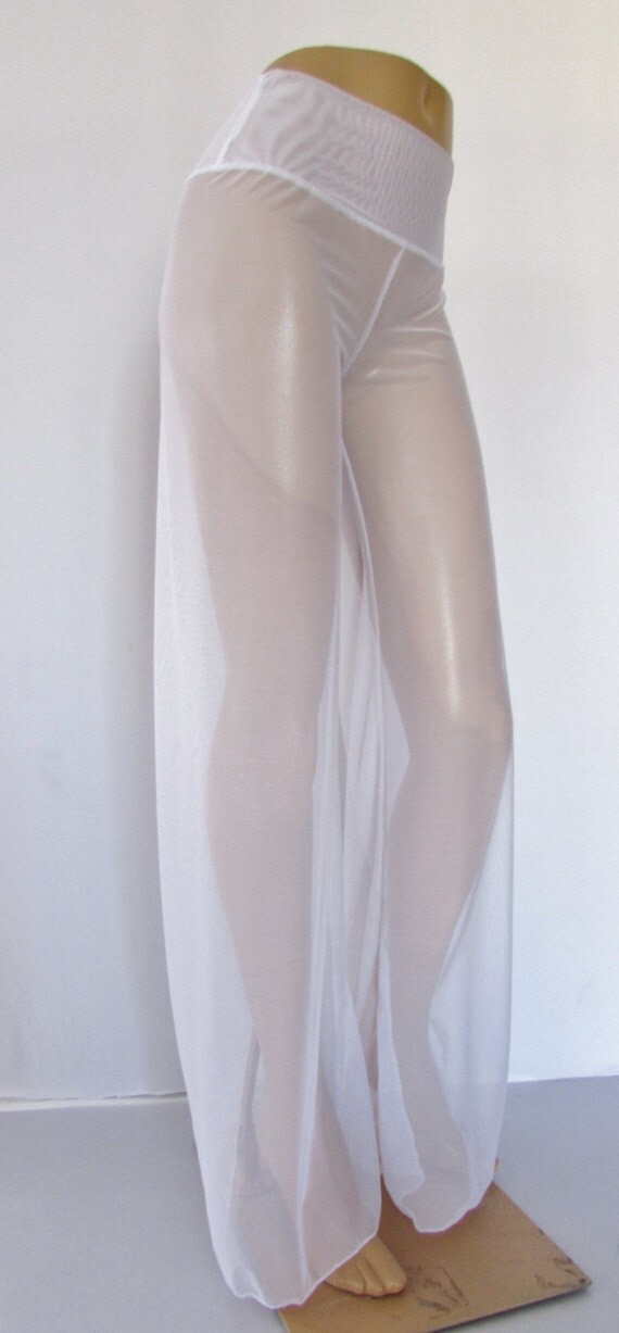 mesh palazzo pants