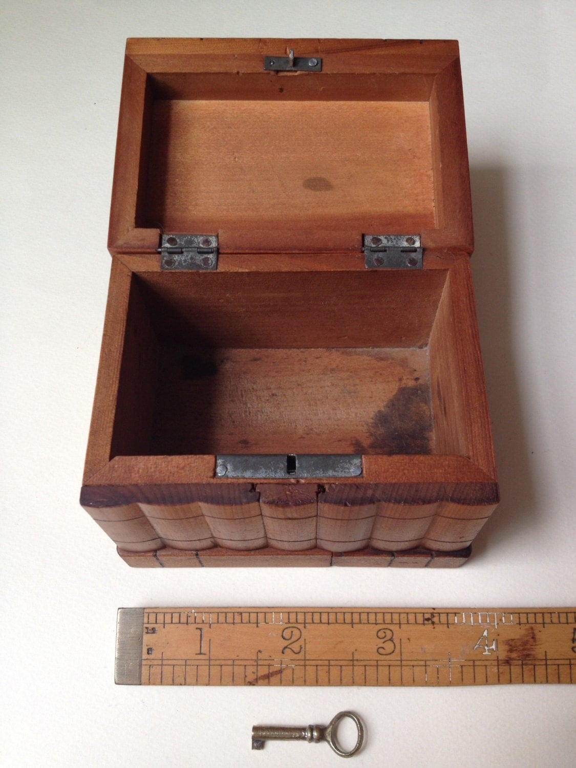 Vintage Japanese Puzzle Box Antique Wooden Marquetry Box