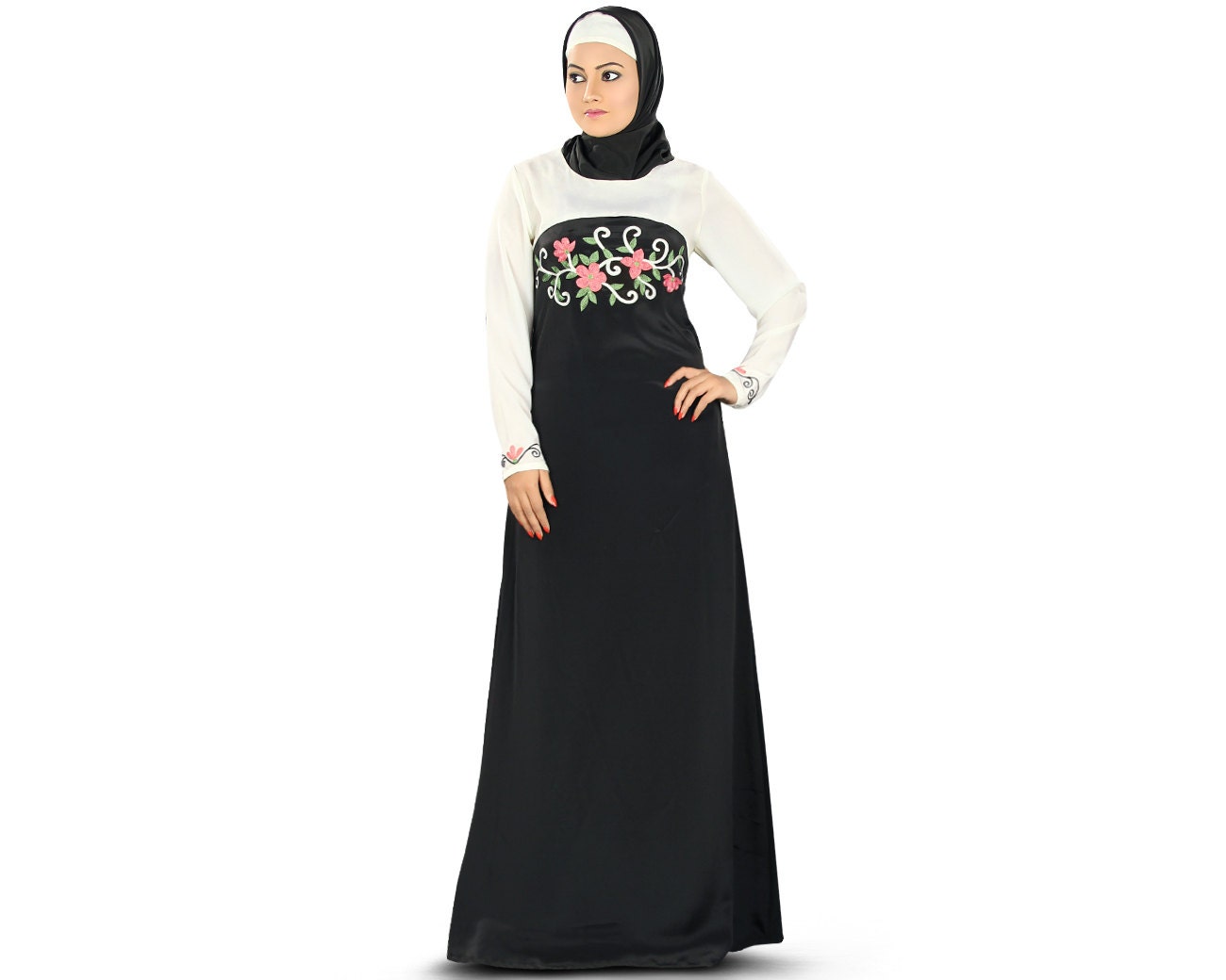 MyBatua Dubai Very Fancy Abaya/Jilbab AY-345 Party Wear Maxi