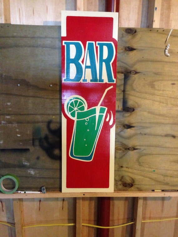 Items similar to Hand painted bar sign on Etsy