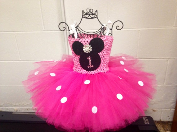 Minnie Mouse 1st Birthday Tutu Dress