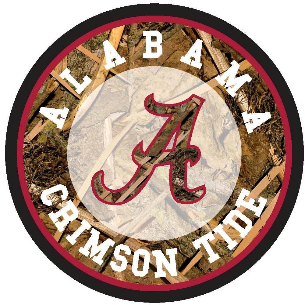 Alabama Crimson Tide Large Camo Decals by CollegiateCamo on Etsy