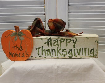 Happy Thanksgiving Block