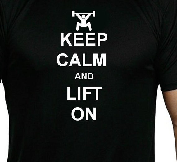 Keep Calm and Lift On Fashion Cotton Men Women by 