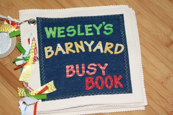 My Barnyard Busy Book A Quiet Book For Children