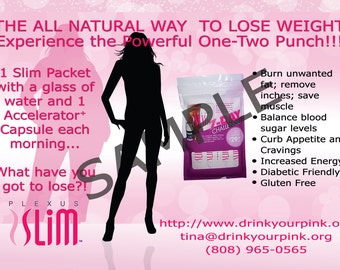 Plexus Slim Pink Yard/Lawn Sign Template Master