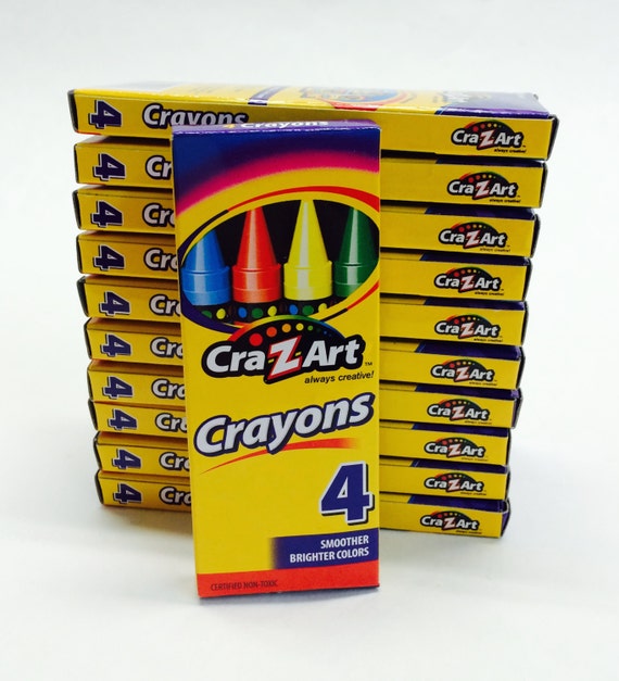 BULK 10 Boxes Of Crayon Packs With Four By TheCraftersMerchant