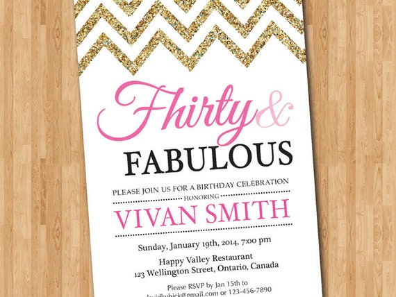 30Th Birthday Invitations For Women 9