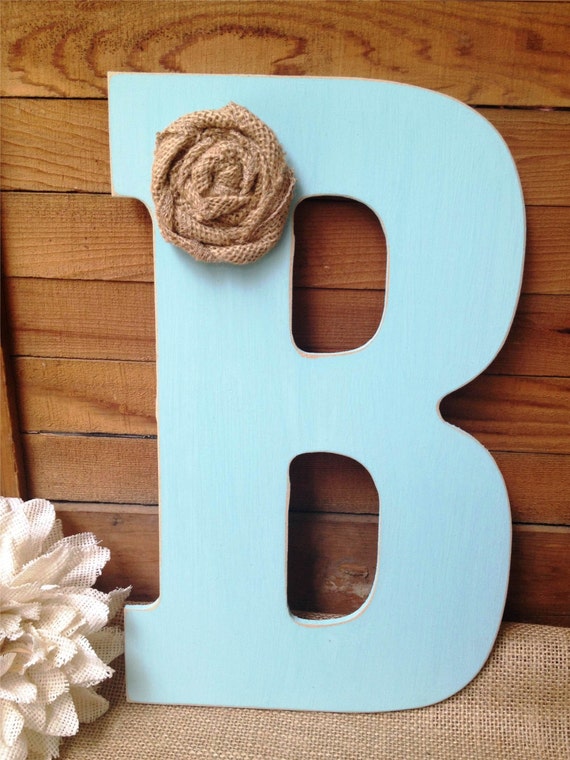 13 inch Custom Letter for Home DecorNursery LetterPhoto