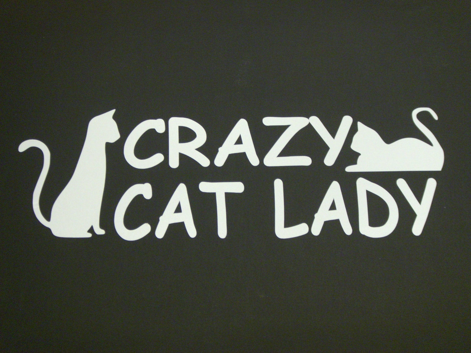 Crazy Cat Lady Car Truck Boat Car Vinyl Window Decal Sticker