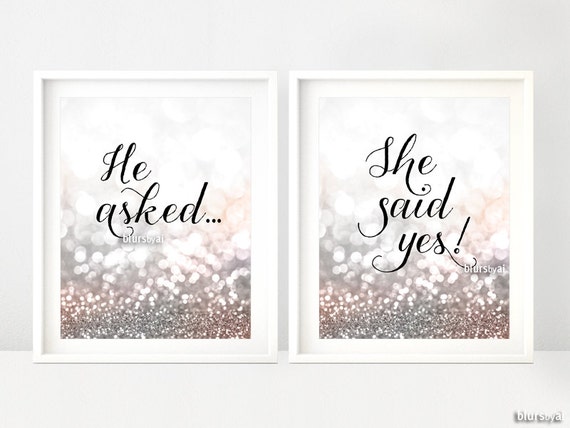 Printable decor: He asked She said