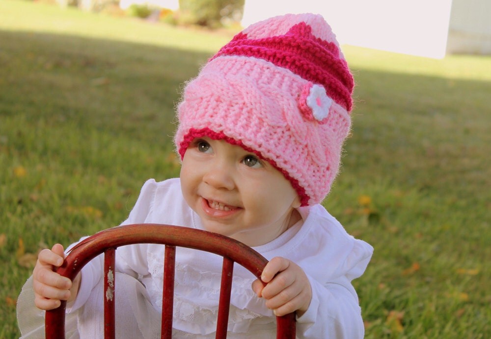 babies uk hats baby hats for for  beanie hats HandmadeTrend baby by pink Knit babies beanie
