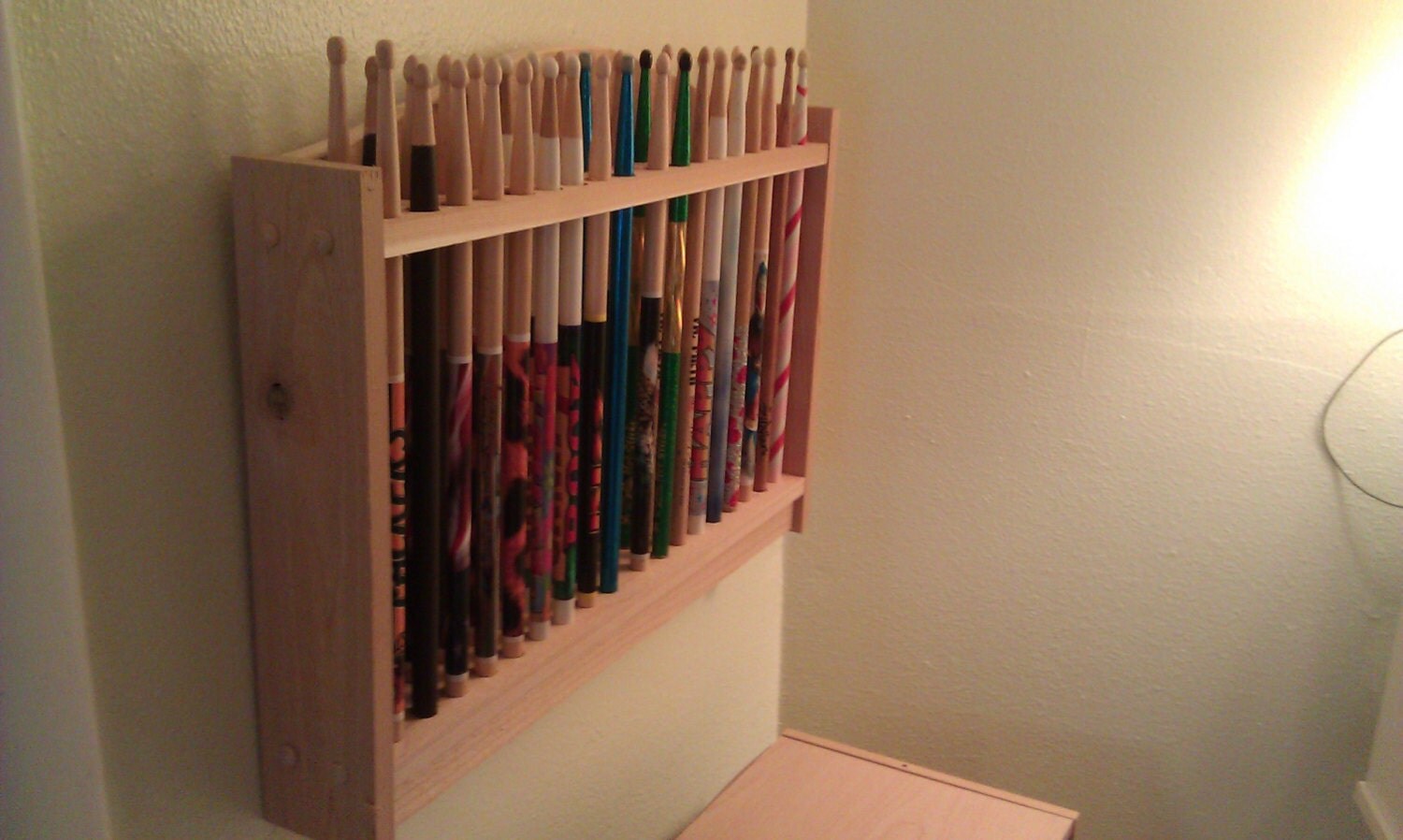 Drum Stick Display Rack Drumstick holder Solid Cedar Wood