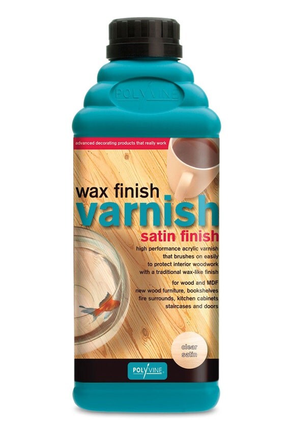 Polyvine Wax Finish Varnish Satin Quart