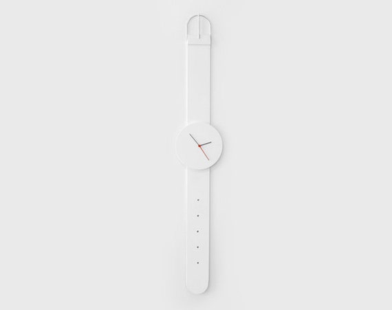 Wall clock - 5ft / White