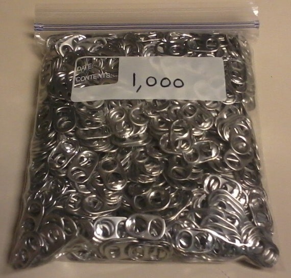 Aluminum Can Pull Tabs 1000 Count by TastyTuesday on Etsy