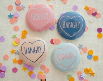 Hangry Pinback Button