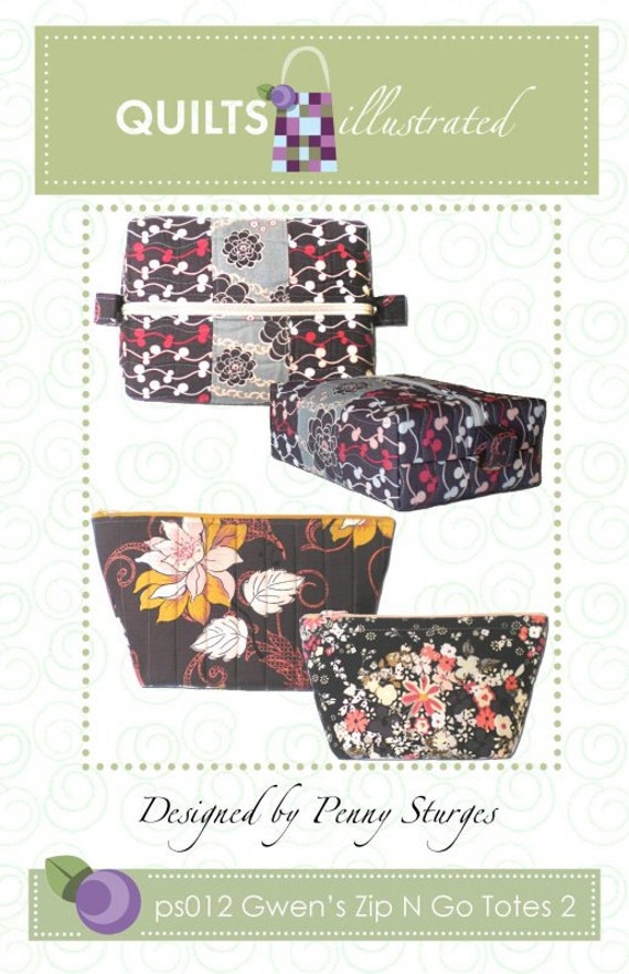QUILTS ILLUSTRATED Pattern Zip N Go Totes 2