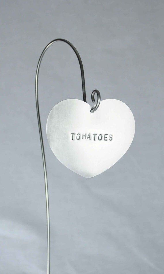 Items similar to Tomatoes Vegetable Garden Marker, Stainless Steel